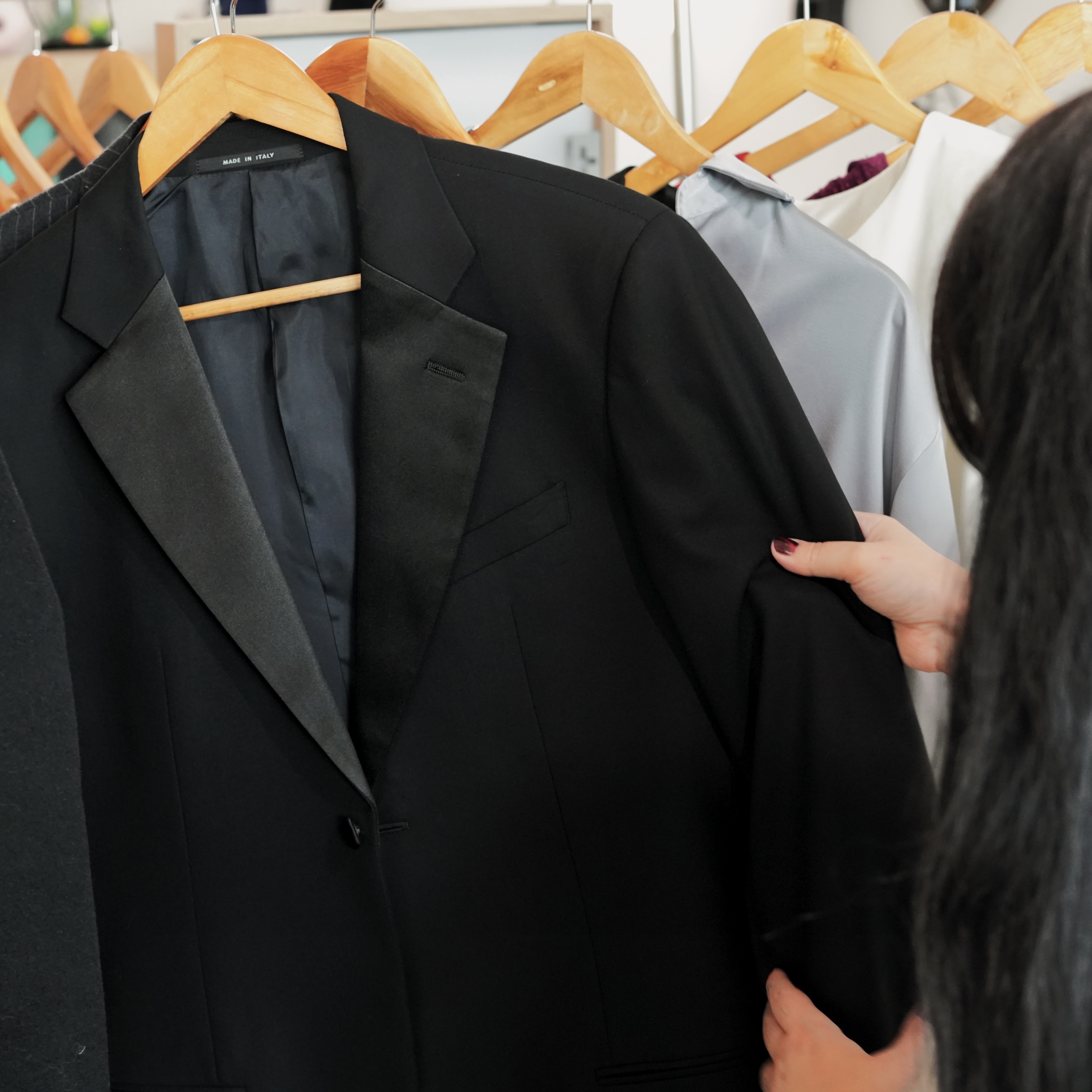 Francesca Moon during a personal shopping session